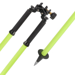 Mountlaser pole saver clamp demonstrates secure prism or GPS pole integration.