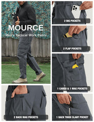 MOURCE cargo pants water-resistant fabric suitable for light rain and outdoor activity