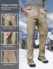 MOURCE fleece lining adds warmth for cold-weather wear.