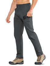 MOURCE men's hiking pants front view with versatile cargo pockets for outdoor use.
