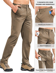 MOURCE hiking pants side-pocket view highlighting seven functional pockets for gear