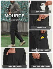 MOURCE Plus Size Cargo Pants gusset-crotch view highlighting mobility on trails