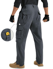 MOURCE Tactical Pants Stretch knee reinforcement close-up shows durability for rugged trails.