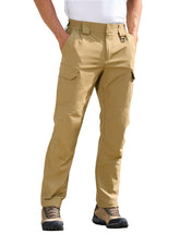 MOURCE waterproof hiking pants front view show durable fabric and fit for outdoor use.