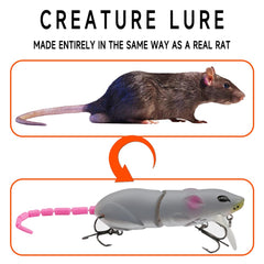 Razor-sharp treble hooks on lure