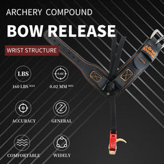 Moyujian Archery Release automatic jaws feature saves time between shots.