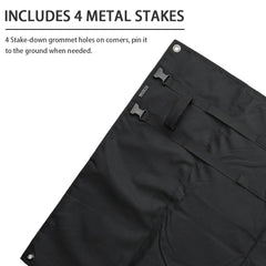 MOZETO nylon-1000d mat highlights durable construction for rugged outdoor use.