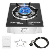Mozodawn single-burner propane stove 15000 BTU for quick outdoor cooking