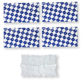 MR.ICE disposable ice pack sheets laid out for frozen food shipping and cooling