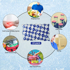 MR.ICE ice sheets in a cooler or lunch box showing flexibility