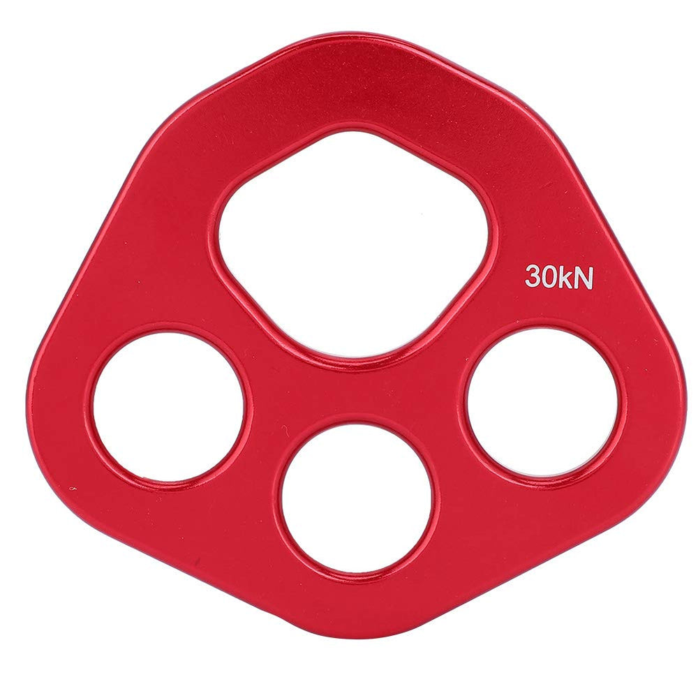 Mrisata Climbg Outdoor 4-Hole Paw Rigging Plate with four anchor holes for multi-point rigging.