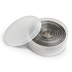 Mrs. Anderson’s Baking cookie fondant cutters set in storage container for organized baking.