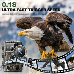 MRSCRET wildlife monitor with 130-degree wide-angle lens for broad animal coverage