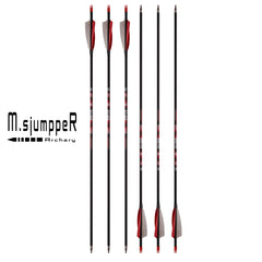 M.SJUMPPER ARCHERY bright color design arrows improve visibility and target finding.