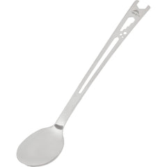 MSR Alpine Long Camping Tool Spoon with extended handle reaching the bottom of tall pots.