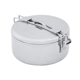 MSR Alpine Stowaway pot closeup shows durable stainless steel for rugged camp use