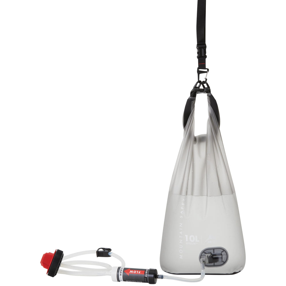 MSR AutoFlow XL water flow demonstrates 1.75 L/min for group trips