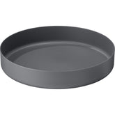MSR DeepDish Large Gray plate nesting with MSR pots for compact camp cooking