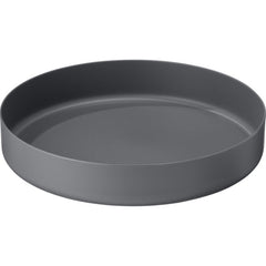 MSR DeepDish Large Gray plate nesting with MSR pots for compact camp cooking