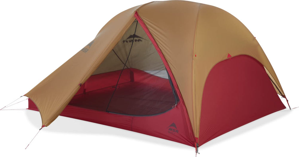 MSR Freelite 3p tent with rectangular floor for roomy group camping