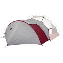 MSR Gear Shed side view showing expanded storage for Elixir and Hubba tents.