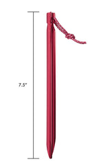MSR Groundhog stakes with reflective pull loop for easy removal