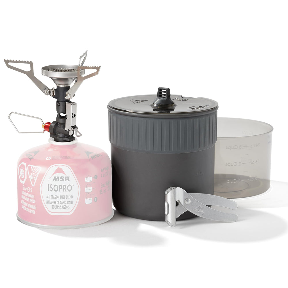MSR PocketRocket Deluxe stove ready for ultralight camping with fast boils.