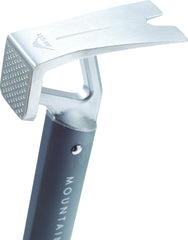 MSR Tent Stake Hammer in rocky ground use demonstrates balanced swing weight and leverage.