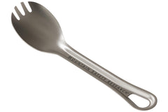 MSR Titan Spork front view, ultralight design ideal for backpacking meals.