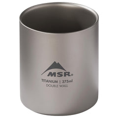 MSR Titan ultralight camp mug with lid side profile shows slim, durable titanium.