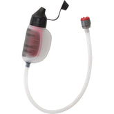 MSR TrailShot pocket-size filter in use on trail for quick hydration