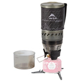 MSR WindBurner stove system set up for fast boils in windy conditions