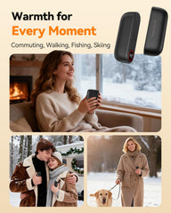 Mstoekn 2-in-1 hand warmers instant-heat demonstrates rapid warmth on cold mornings.