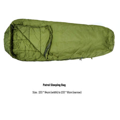 MT Army patrol bag with heavy-duty YKK zipper detail
