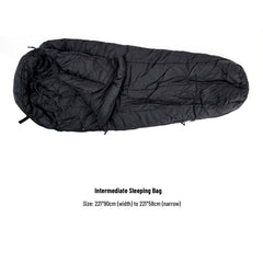 MT Army intermediate bag Polarguard HV fill texture showing insulation