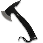 MTECH USA MT-629-MC axe blade detail highlights durable 440 stainless steel for reliable cuts.