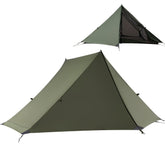 Mtenplay TENPLAY ultralight tent green front view highlights portable two-person shelter