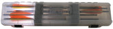 MTM BHCB-41 crossbolt case front view with clear smoke windows for quick bolt inspection