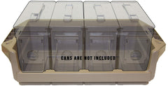 MTM MAC30 Ammo Can Tray Dark Earth holding four 30 Cal metal ammo cans.