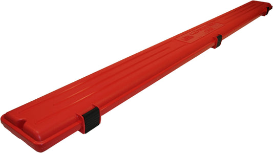 MTM CRC Gun Cleaning Rod Case red exterior with hanging hole