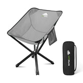 MTRVR ultra-lightweight backpacking chair folded for easy backpacking portability