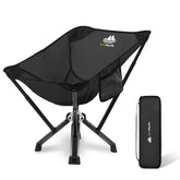 MTRVR heavy-duty camping chair folded, compact and portable for easy packing