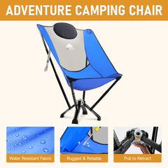 MTRVR chair featuring tear-resistant fabric stands up to daily use outdoors.