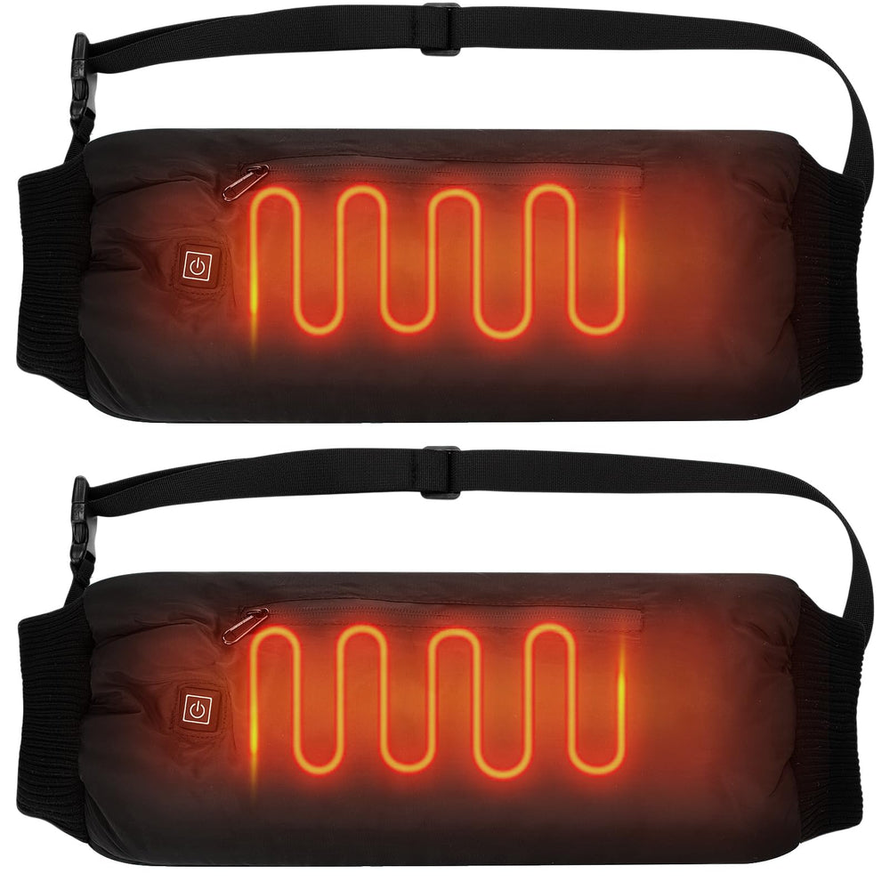 Mudder heated hand warmer muff compact with adjustable strap for outdoor warmth