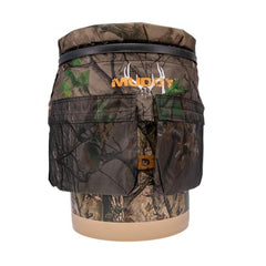 MUDDY Camouflage Pail Cover with Accessory Pouch for concealed storage on hunts