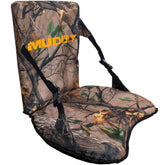 Seat cushion on Muddy Complete Seat showing 18W x 14D dimensions