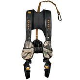 MUDDY crossover harness side view with quick-release safety features