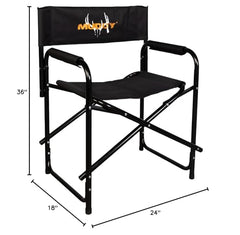 Muddy Directors built-in arm rests provide padded support during long sits outdoors