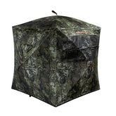 MUDDY Infinity Evo ground blind front view in Veil Canyon Gray for improved concealment