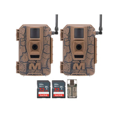 MUDDY Mitigator camera front view shows camo finish for discreet field use
